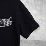 メゾン キツネ カレッジロゴ Tシャツ ブラック - NEWSED