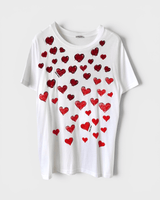 ミュウミュウ ハート Tシャツ ホワイト L レディース - NEWSED
