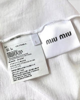 ミュウミュウ ハート Tシャツ ホワイト L レディース - NEWSED