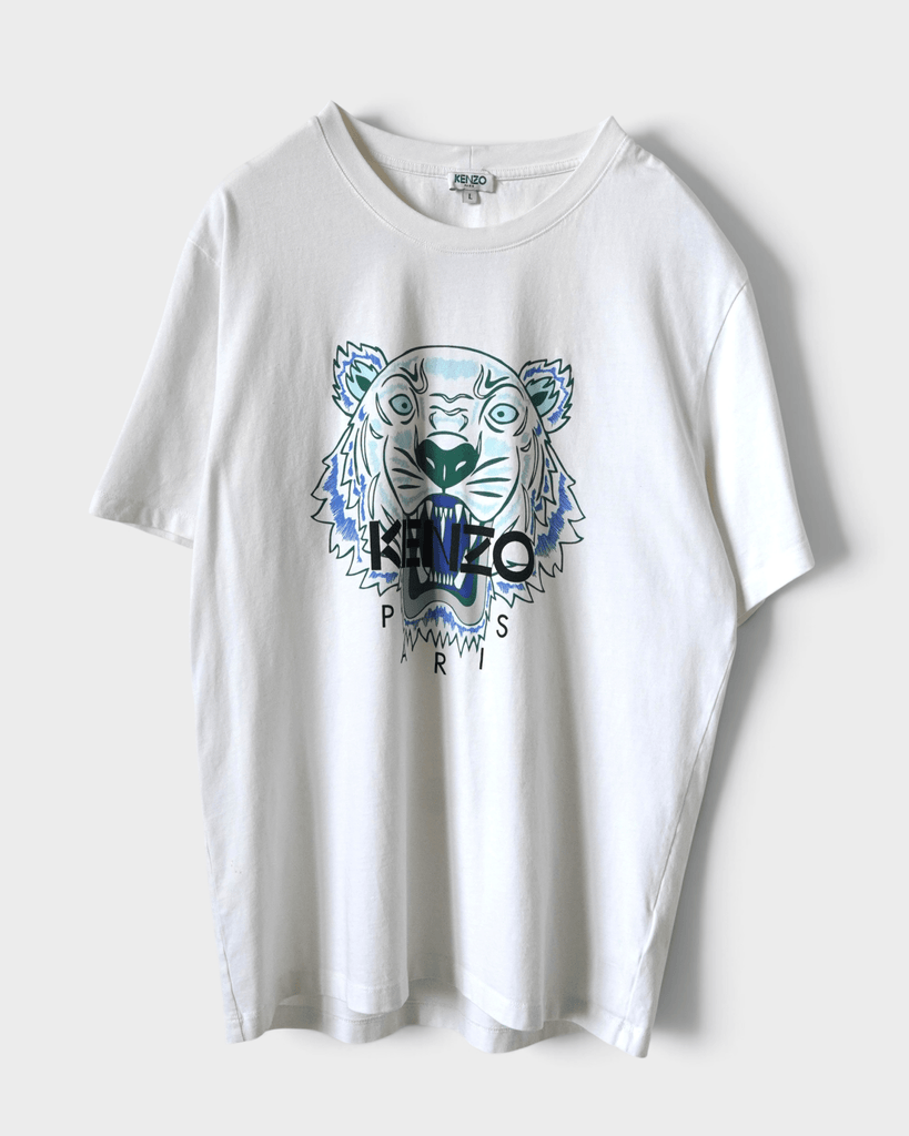 ケンゾー タイガー Tシャツ ホワイト L メンズ