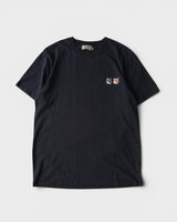 メゾン キツネ ダブルフォックスヘッド Tシャツ ブラック L メンズ - NEWSED