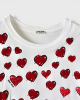 ミュウミュウ ハート Tシャツ ホワイト L レディース - NEWSED