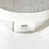 アミ パリス ハート ロゴ 刺繍 ラージフィット Tシャツ トップス ホワイト L〜XL相当 - NEWSED