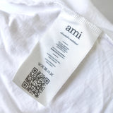 アミ パリス ハート ロゴ 刺繍 ラージフィット Tシャツ トップス ホワイト L〜XL相当 - NEWSED