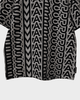 マークジェイコブス 総柄 Tシャツ ブラック アイボリー M レディース