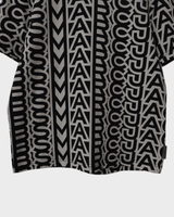 マークジェイコブス 総柄 Tシャツ ブラック アイボリー M レディース - NEWSED