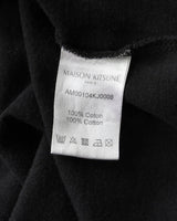 メゾン キツネ 筆記体ロゴ Tシャツ Mサイズ ブラック メンズ - NEWSED
