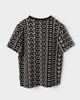 マークジェイコブス 総柄 Tシャツ ブラック アイボリー M レディース