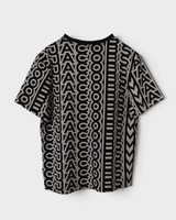 マークジェイコブス 総柄 Tシャツ ブラック アイボリー M レディース - NEWSED
