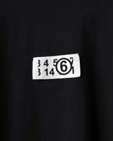エムエムシックス メゾン マルジェラ カレンダータグ Tシャツ ブラック M メンズ レディース - NEWSED