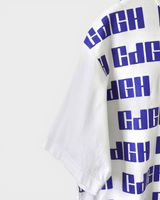 コム デ ギャルソン オム ロゴ 総柄 Tシャツ ホワイト M メンズ レディース - NEWSED