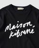 メゾン キツネ 筆記体ロゴ Tシャツ Mサイズ ブラック メンズ