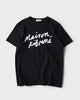 メゾン キツネ 筆記体ロゴ Tシャツ Mサイズ ブラック メンズ