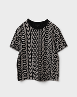 マークジェイコブス 総柄 Tシャツ ブラック アイボリー M レディース - NEWSED