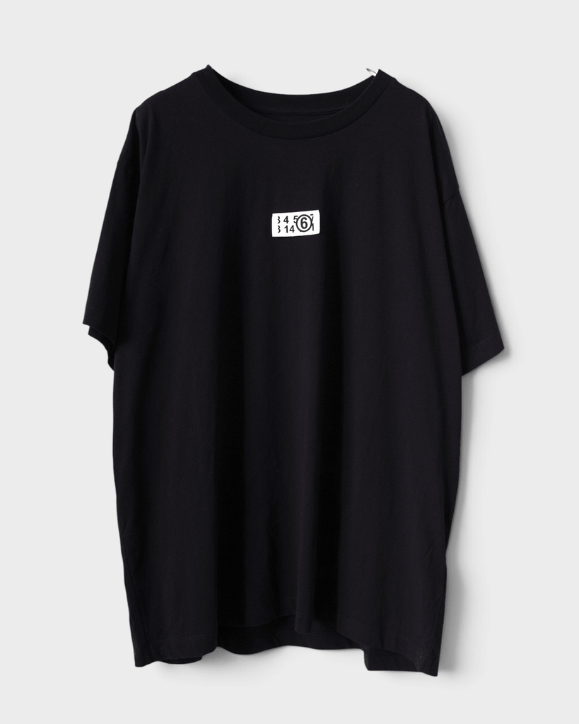 エムエムシックス メゾン マルジェラ カレンダータグ Tシャツ ブラック M メンズ レディース
