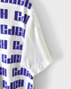 コム デ ギャルソン オム ロゴ 総柄 Tシャツ ホワイト M メンズ レディース