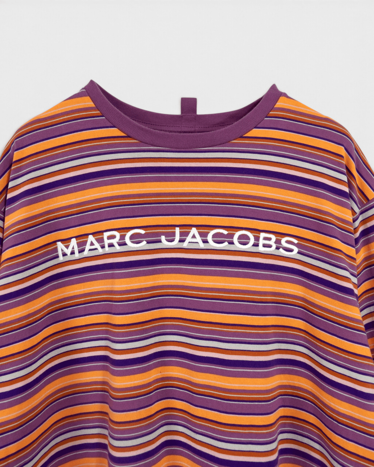 マークジェイコブス オーバーサイズ ロゴ ボーダー Tシャツ マルチカラー O/S レディース - NEWSED