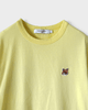 メゾン キツネ フォックスヘッド Tシャツ イエロー S レディース