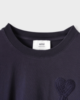 アミパリ アミ パリス オーバーサイズ ハートロゴ Tシャツ S メンズ レディース - NEWSED