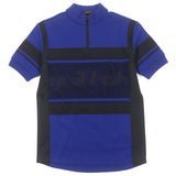 ルイヴィトン ジャガードサイクリング ショートスリーブ ハーフジップ Tシャツ 半袖ニット ブルー S メンズ - NEWSED