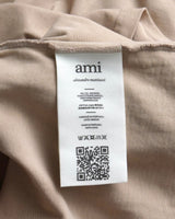 アミパリ アミ パリス ハートロゴ Tシャツ ベージュ S メンズ レディース - NEWSED
