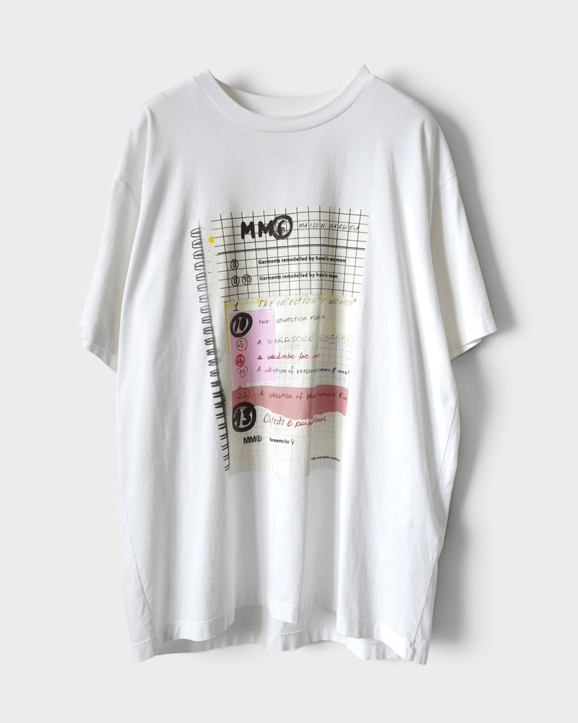 エムエムシックス メゾン マルジェラ オーバーサイズ Tシャツ ホワイト S メンズ レディース