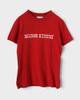 メゾン キツネ ロゴ Tシャツ レッド S レディース