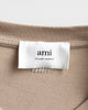 アミパリ アミ パリス ハートロゴ Tシャツ ベージュ S メンズ レディース