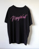 エムエムシックス メゾン マルジェラ ネオンロゴ オーバーサイズ Tシャツ ブラック S メンズ レディース