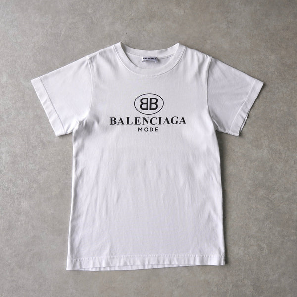 バレンシアガ ロゴ Tシャツ チビT ホワイト - NEWSED