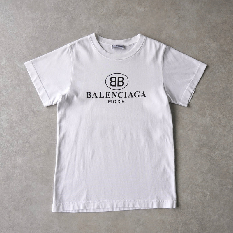バレンシアガ ロゴ Tシャツ チビT ホワイト - NEWSED