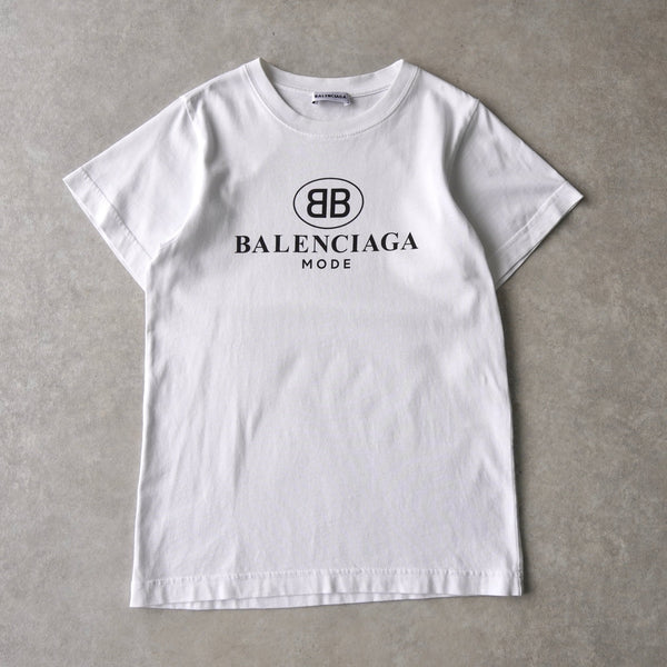 バレンシアガ ロゴ Tシャツ チビT ホワイト - NEWSED