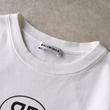 バレンシアガ ロゴ Tシャツ チビT ホワイト - NEWSED