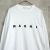 マルニ ロゴ ロンT 長袖Tシャツ ホワイト
