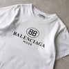 バレンシアガ ロゴ Tシャツ チビT ホワイト