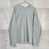 メゾン キツネ フォックスヘッド 長袖Tシャツ ロンT グレー
