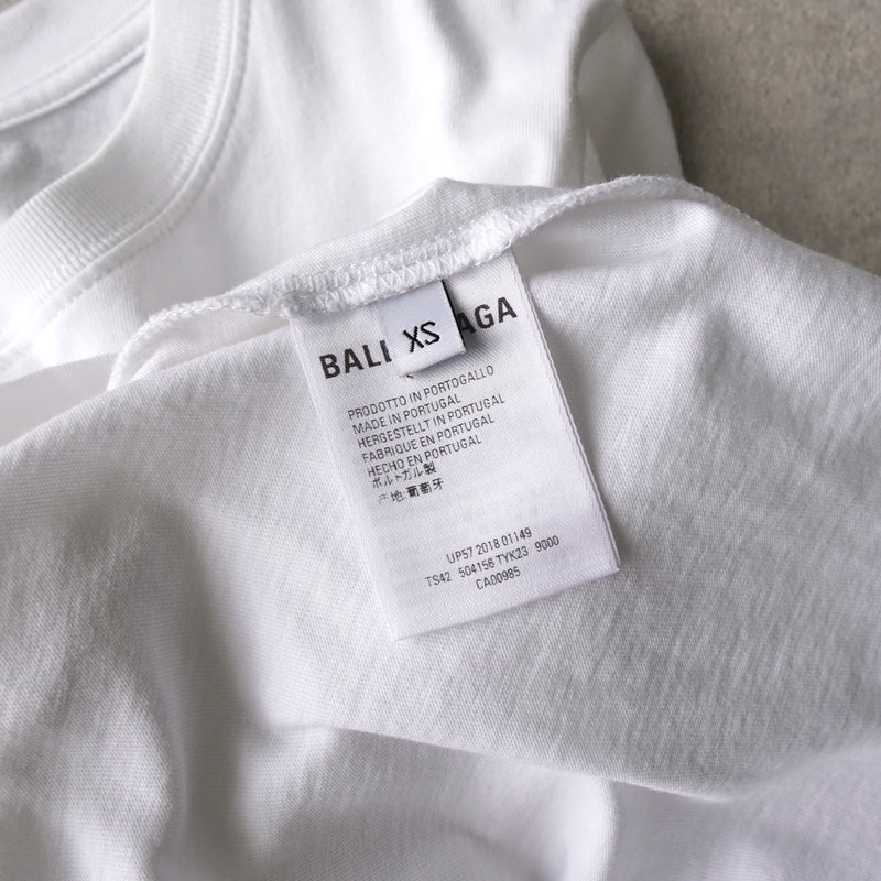 バレンシアガ ロゴ Tシャツ チビT ホワイト - NEWSED