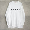 マルニ ロゴ ロンT 長袖Tシャツ ホワイト