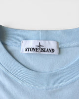 ストーン アイランド コンパスロゴ 長袖Tシャツ ロンT ライトブルー メンズ - NEWSED