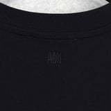 アミパリ アミ パリス ハートロゴ ロンT 長袖Tシャツ ブラック - NEWSED