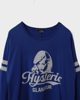 ヒステリックグラマー ヒスガール 長袖Tシャツ ロンT ネイビー FREE レディース - NEWSED