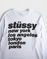 ステューシー 長袖Tシャツ ロンT ホワイト L メンズ - NEWSED