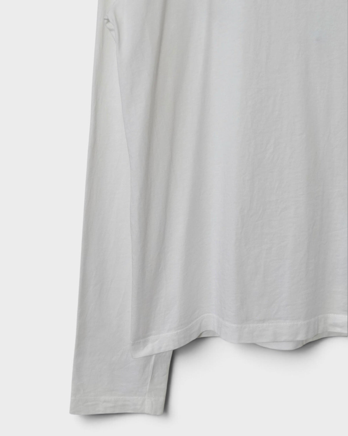 ジルサンダー 長袖Tシャツ ロンT ホワイト M メンズ レディース - NEWSED
