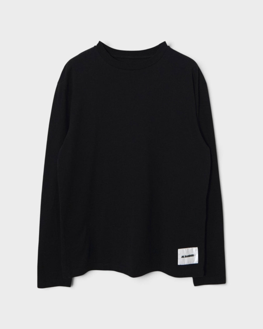 ジルサンダー 長袖Tシャツ ロンT ブラック S メンズ レディース - NEWSED