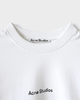 アクネ ストゥディオズ ロゴ オーバーサイズ ロンT 長袖Tシャツ ホワイト XS メンズ レディース