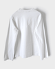 アクネ ストゥディオズ ロゴ オーバーサイズ ロンT 長袖Tシャツ ホワイト XS メンズ レディース