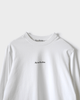 アクネ ストゥディオズ ロゴ オーバーサイズ ロンT 長袖Tシャツ ホワイト XS メンズ レディース