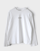 アクネ ストゥディオズ ロゴ オーバーサイズ ロンT 長袖Tシャツ ホワイト XS メンズ レディース