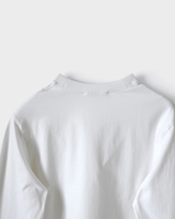 アクネ ストゥディオズ ロゴ オーバーサイズ ロンT 長袖Tシャツ ホワイト XS メンズ レディース - NEWSED