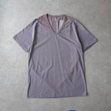 メゾンマルジェラ エイズT Vネック Tシャツ 半袖トップス グレー タグ付き未使用品 - NEWSED